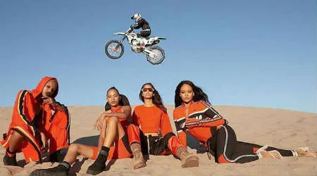 Beach chic and motocross merge for Rihanna’s latest Fenty x Puma collection