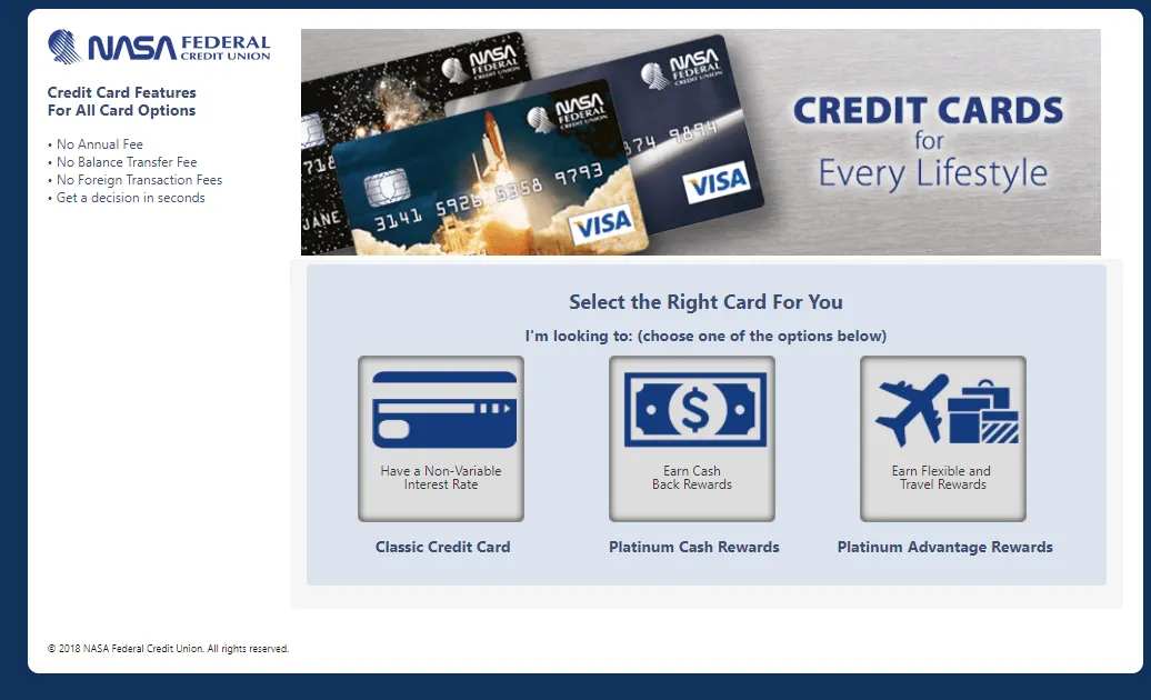 nasa fcu credit card approval
