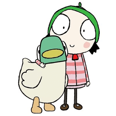 sarah and duck stuffed animal