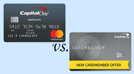 Capital One Platinum Credit Card Vs Quicksilver Finder Com