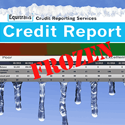 Image: Getty Images Credit report frozen