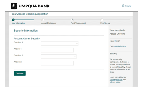how to find account number umpqua bank