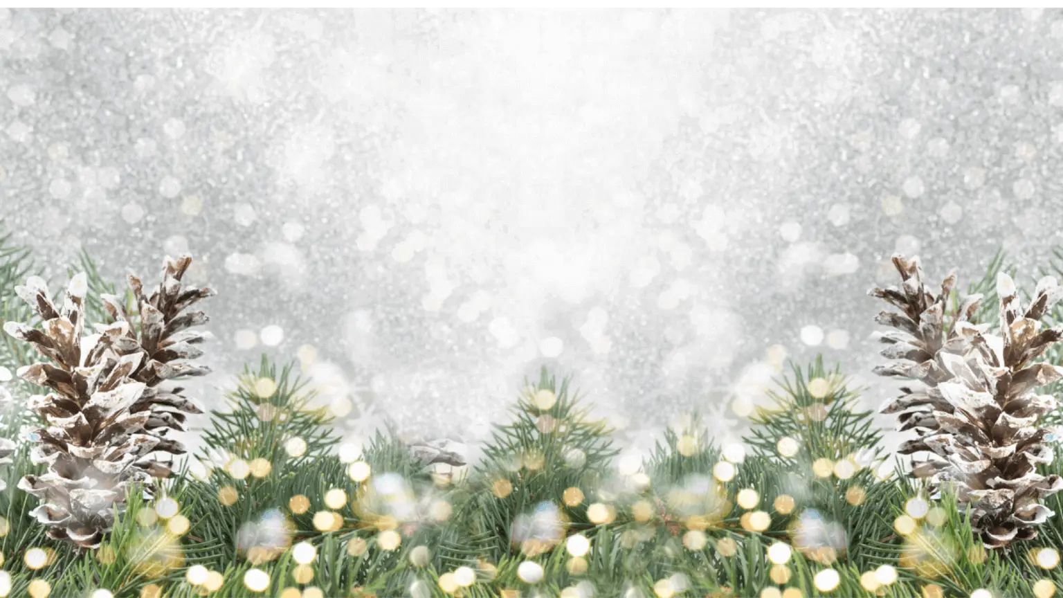 Image: Supplied Christmas decorations with snow