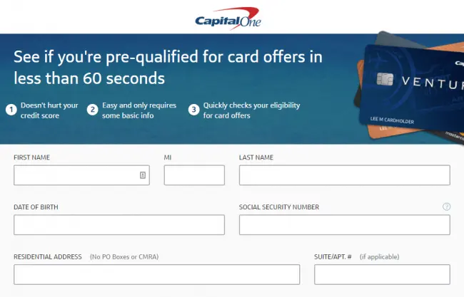 How To Prequalify For Capital One Credit Cards