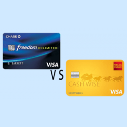 Wells Fargo Cash Wise Visa Vs Chase Freedom Unlimited Finder Com