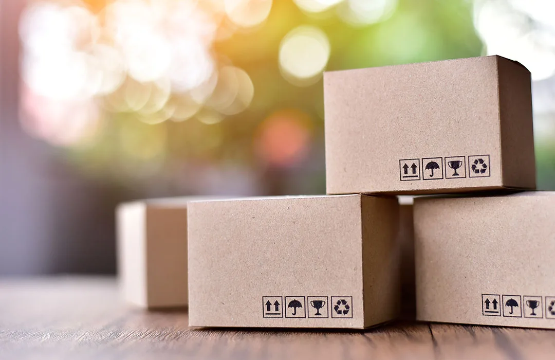 Image: Getty Images Boxes Stacked On Wooden Table