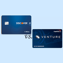 discover it miles card vs capital one venture one