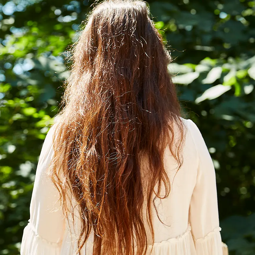 My hair before using Overtone Coloring Conditioner