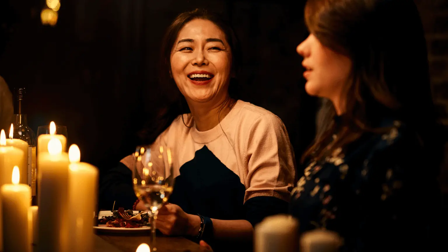 Image: Getty Images Women having dinner