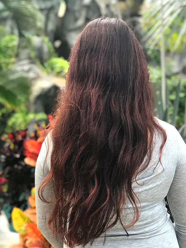 Image: Finder Woman's hair after using Amika hair products