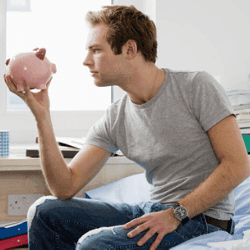 Image: Getty Images boy looking forward to his savings