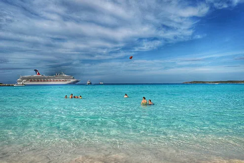 bahamas cruise ship beach