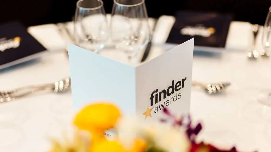 Image: Finder Finder Awards card on table