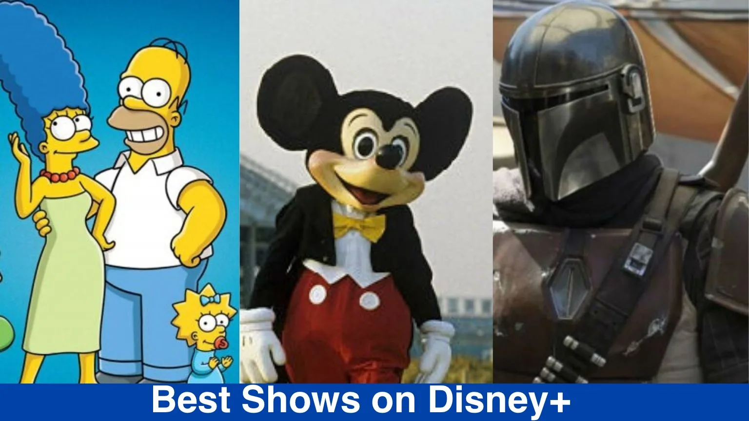 Image: Finder Best Disney+ Shows: The Simpsons, Mickey Mouse and the Mandalorian