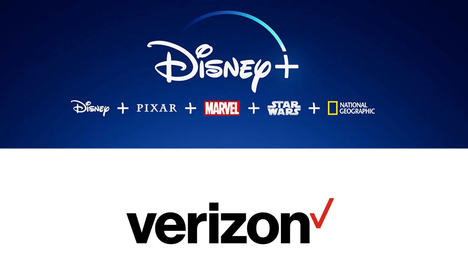 Image: Supplied Disney+ and verizon logos