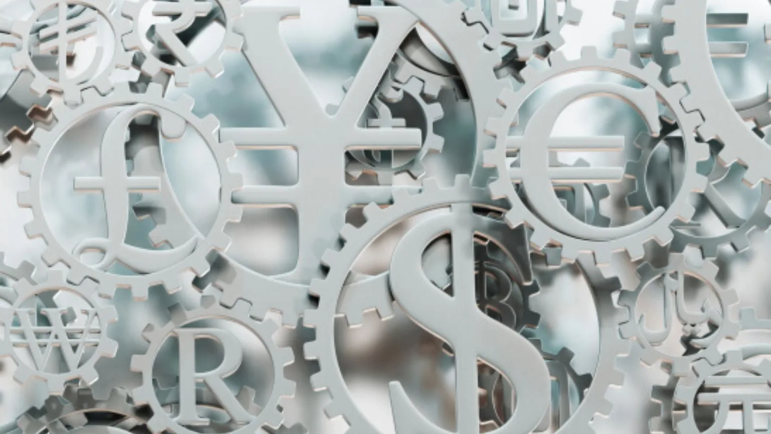 Image: Getty Images Silver Currency Symbol Cogs
