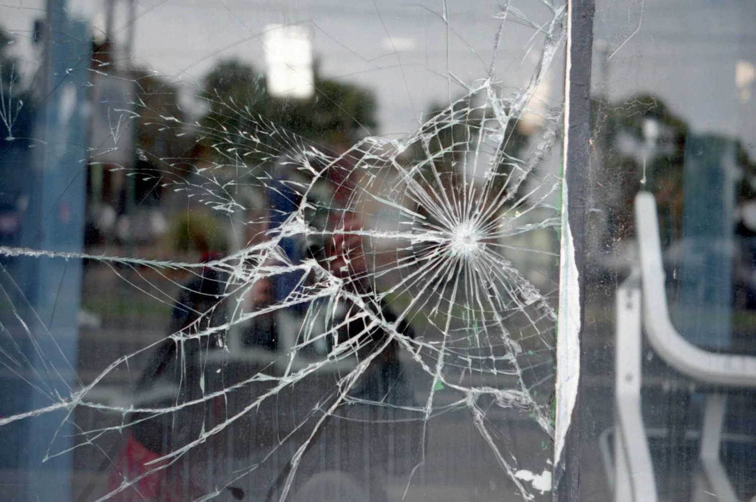 Image: Getty Images Broken glass and reflections