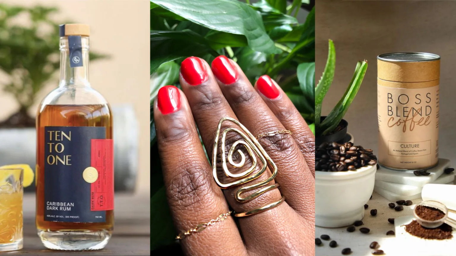 Ten To One, Ariance Jewelry, Boss Blend Coffee Black-owned businesses to support today and every day