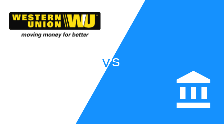 Western Union vs a bank transfer