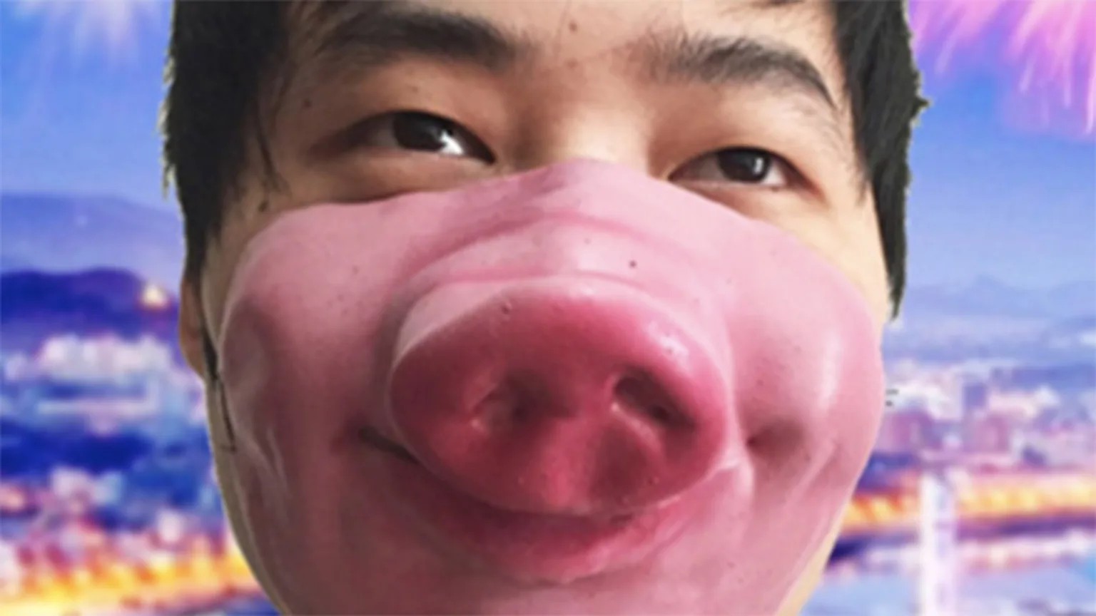 Image: AliExpress/Supplied Man Wearing Elastic Band Half Face Mask