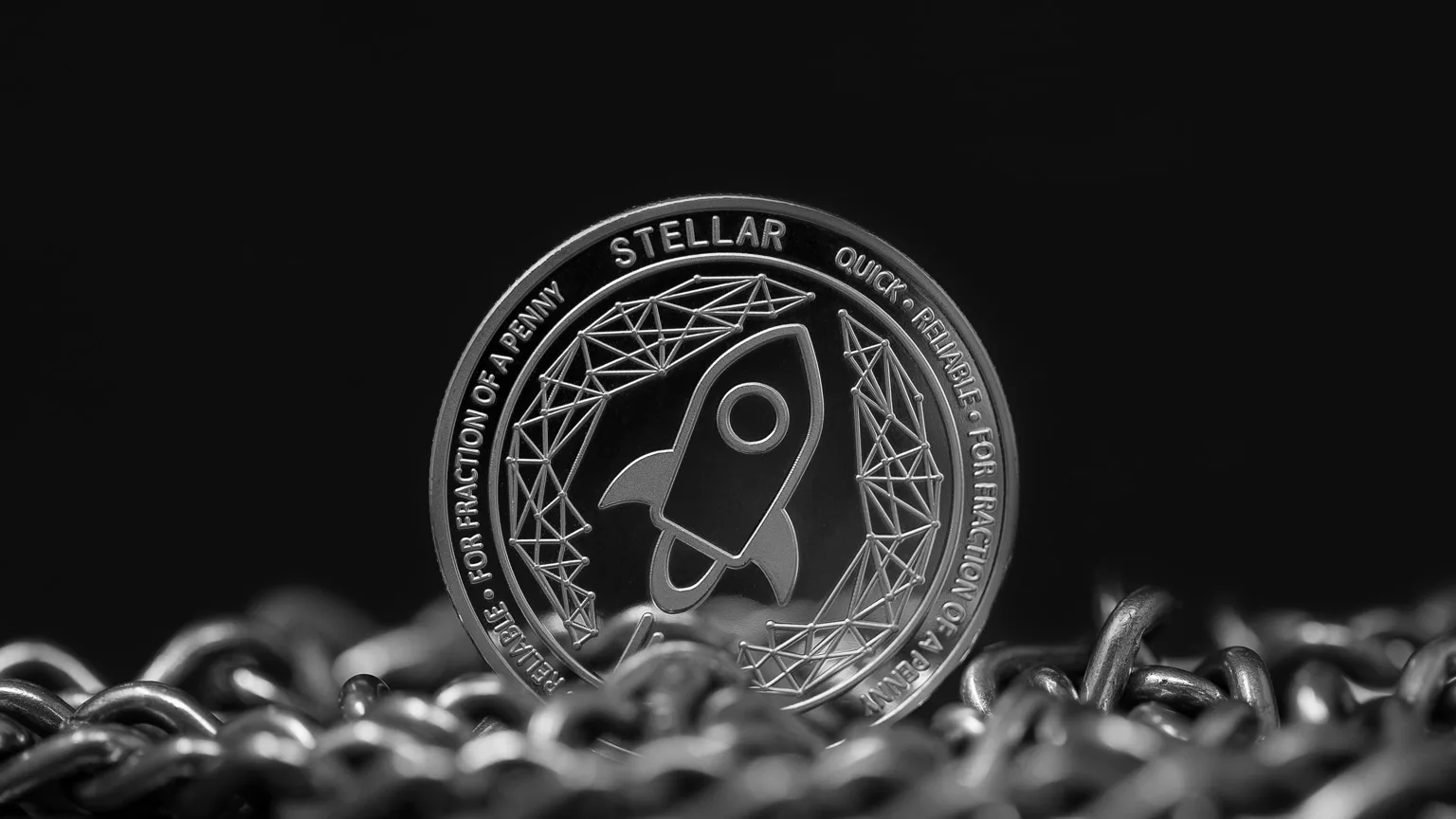Image: Shutterstock Stellar cryptocurrency physical coin
