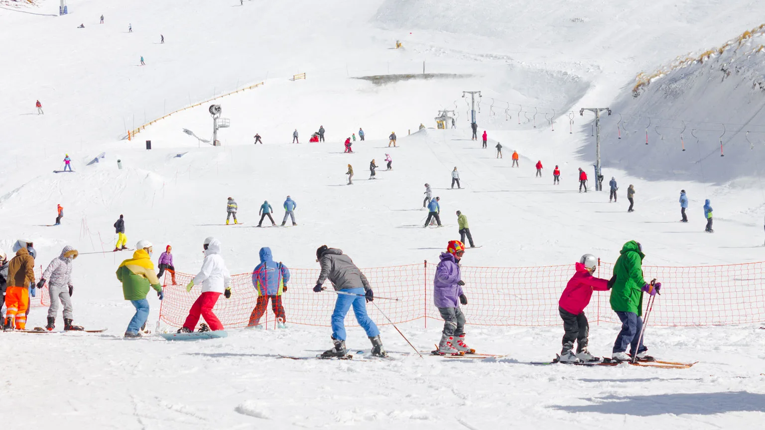 Image: Getty Images People Skiing