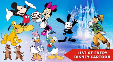 List of every Disney cartoon short film from 1921–2019