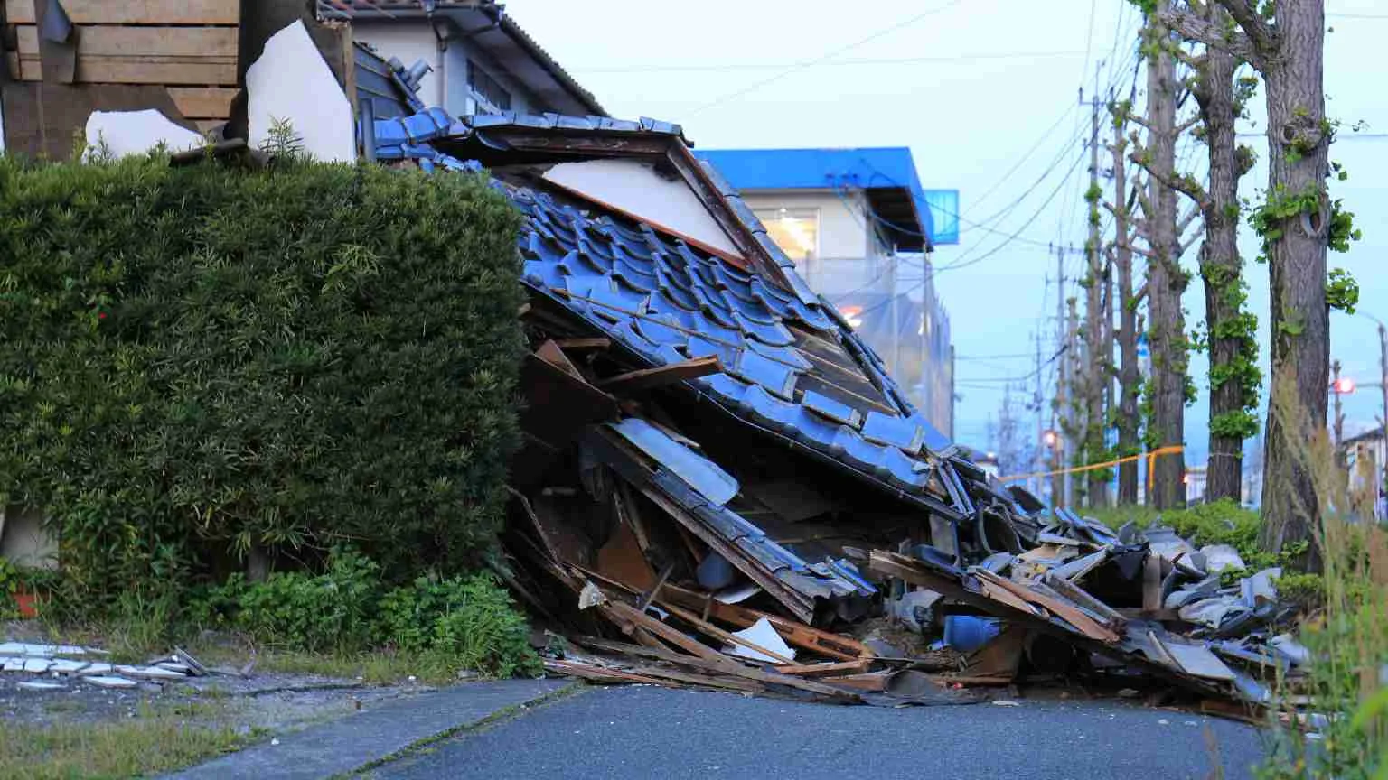 Image: Getty Images Earthquake damage