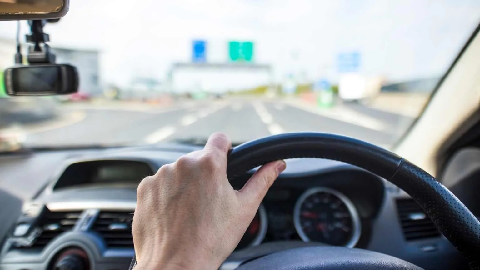 Image: Getty Images Man driving car