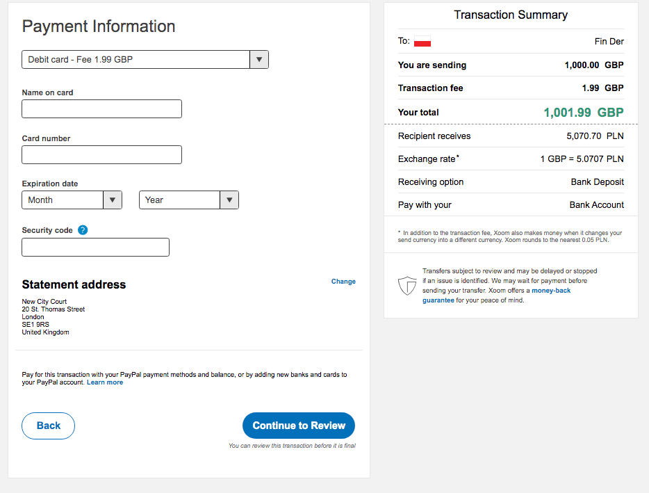 Xoom review August 2020 fee, rates and how it works Finder UK