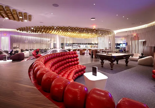 Virgin airport lounge