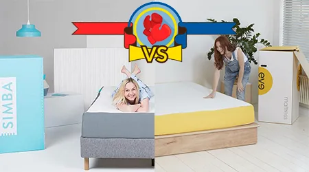 Simba vs eve mattress