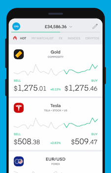 Trading212 app screenshot