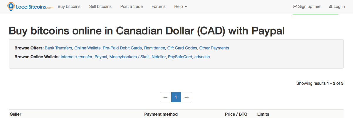 how to buy bitcoin with paypal canada