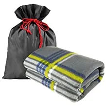 Image: Supplied Towel in a reusable bag and a blanket