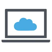 Image: Getty Images Grey and blue cloud software icon