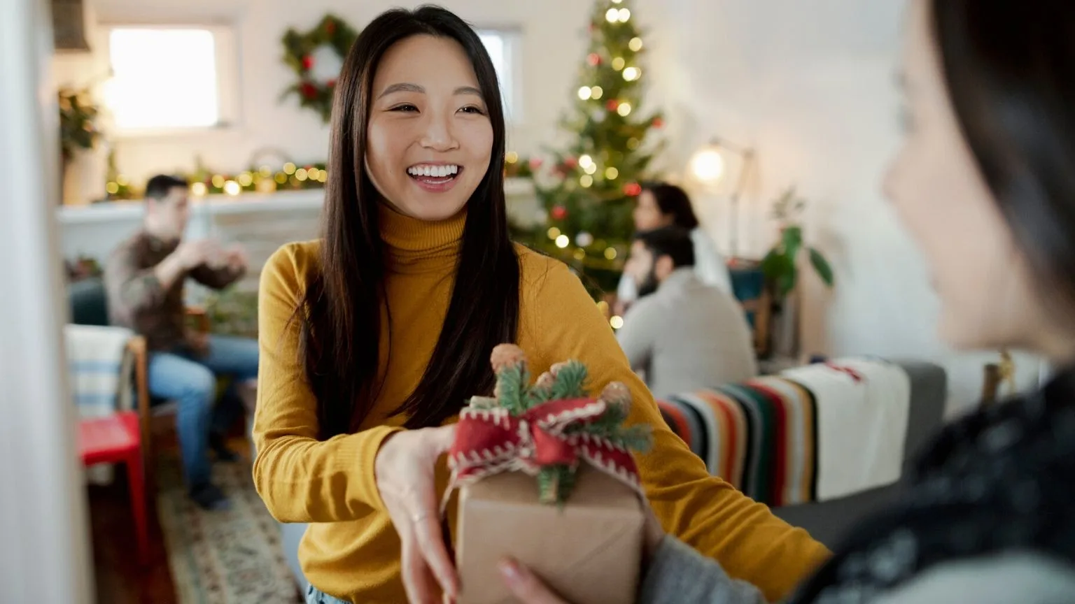 Image: Supplied Giving Christmas gift
