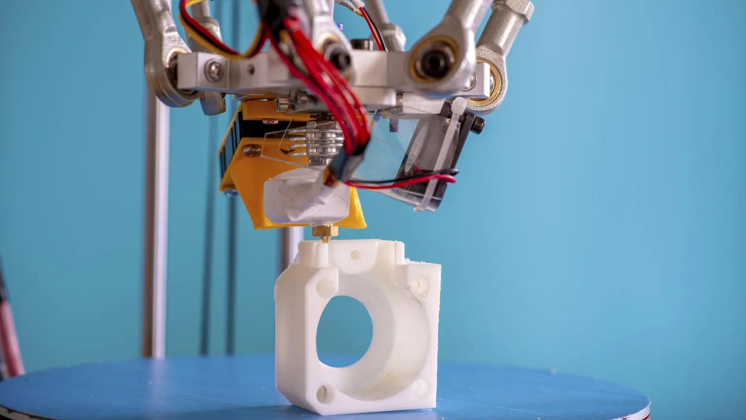 Image: Getty Images Closeup of 3D printer