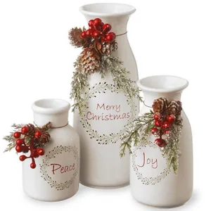Image: Supplied Decorative Christmas bottles