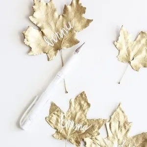 Image: Cotton + Confetti Shop on Pinterest Gold leaf placecards by Cotton + Confetti Shop on Pinterest