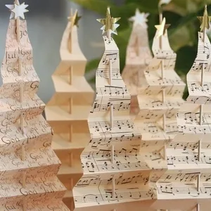 Image: Re-Fabbed on Etsy Sheet music Christmas trees from Re-Fabbed on Etsy