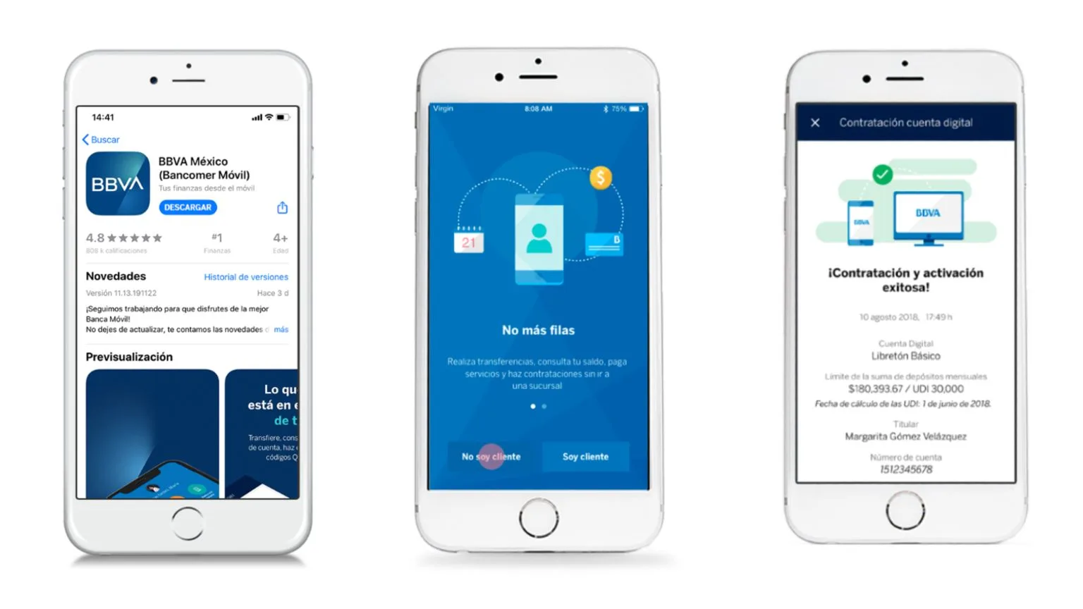 Image: Supplied BBVA Phone App