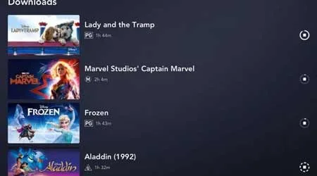 Cómo ver series de televisión y películas de Disney+ sin conexión en tabletas y teléfonos inteligentes