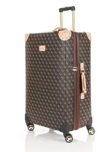 guess logo affair suitcase