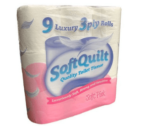 3-Ply Soft Quilt Toilet Rolls - 90 Rolls