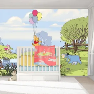 Winnie The Pooh Up, Up and Away Full Wall Mural L