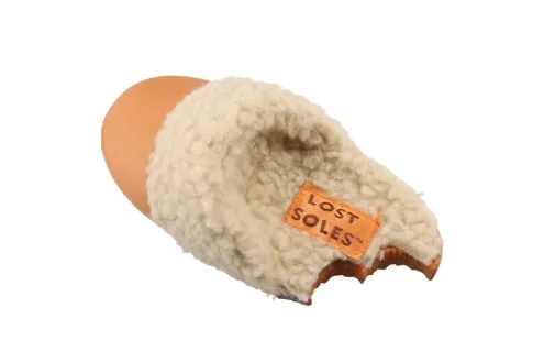AB Tools Vinyl Lost Soles Slipper Puppy Dog Toy With Squeak 19cm