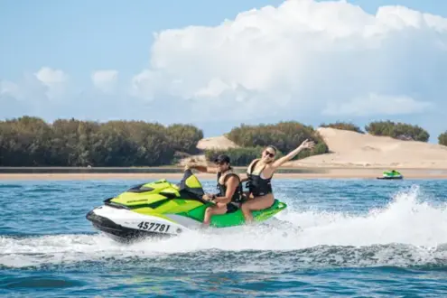 Jet Ski Safari with South Stradbroke Island Stop