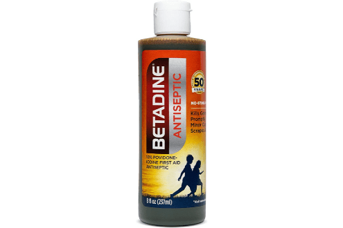 Betadine First Aid Solution 8 Ounces Povidone Iodine Antiseptic, No-Sting