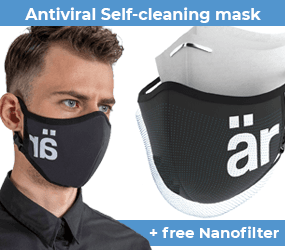 Self-cleaning reusable Face mask, which reduces 99% of viruses
